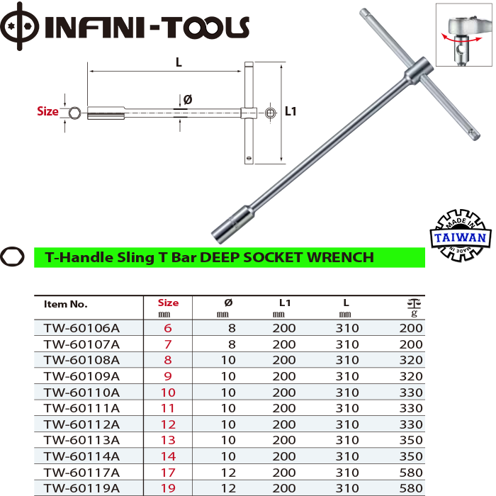 Professional Sliding T-Handle T-Bar Metric Socket Wrench_TW-60106A (1)